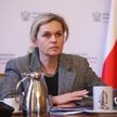 Ministra edukacji Barbara Nowacka w siedzibie MEN w Warszawie. Rząd pracuje nad "stworzenie stabilne