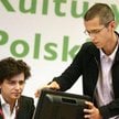Grzegorz Jarzyna i Michał Zadara (w środku) skrytykowali politykę kulturalną rządu. Z prawej Agniesz