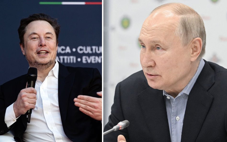 Elon Musk i Władimir Putin