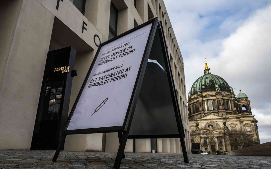 Punkt szczepień na COVID-19 w Berlinie