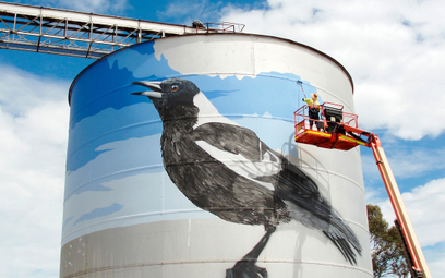 Gigantyczne murale na silosach w Australii
