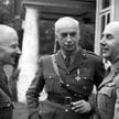 Generałowie Marian Kukiel, Kazimierz Sosnkowski i Stanisław Kopański w Londynie w 1944