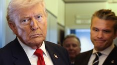 Prezydent USA Donald Trump i sekretarz obrony Pete Hegseth