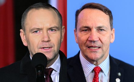 Karol Nawrocki i Radosław Sikorski