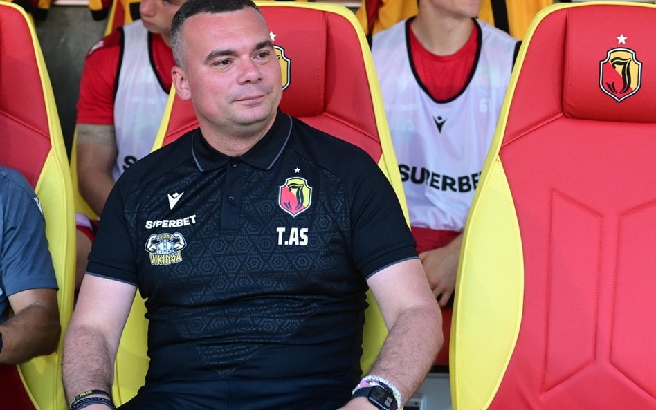 Trener Jagiellonii Białystok Adrian Siemieniec