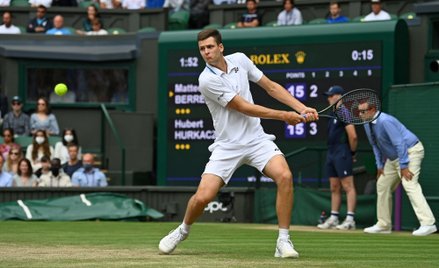 Hubert Hurkacz grał w półfinale Wimbledonu z Włochem Matteo Berrettinim. To największy  tegoroczny s