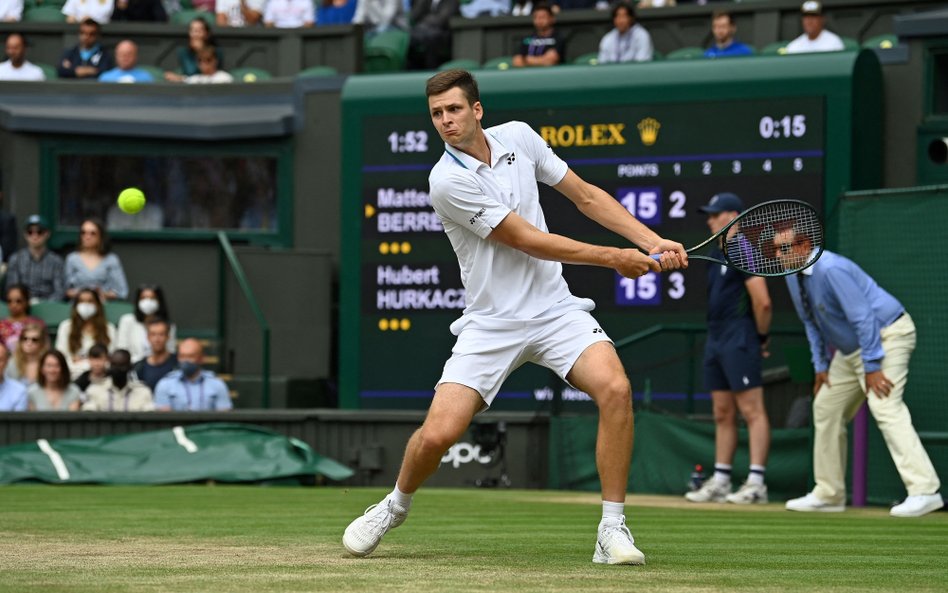 Hubert Hurkacz grał w półfinale Wimbledonu z Włochem Matteo Berrettinim. To największy  tegoroczny s