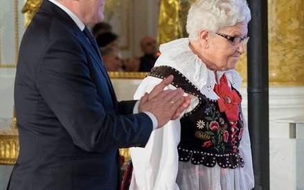 Minister Piotr Gliński i Aniela Krupczyńska