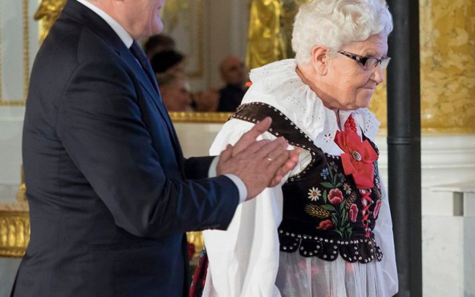 Minister Piotr Gliński i Aniela Krupczyńska