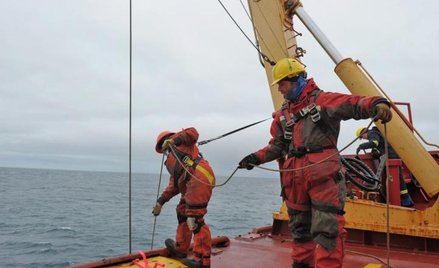 Kanadyjscy naukowcy na Oceanie Arktycznym, wrzesień 2015