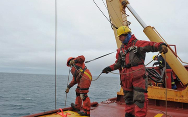 Kanadyjscy naukowcy na Oceanie Arktycznym, wrzesień 2015