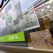 Oddział Sbierbanku w Czeczach z napisem „STOP PUTIN”