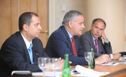 Przedstawiciele władz GTC: dyrektor finansowy Erez Boniel, ustępujący w przyszłym miesiącu szef rady