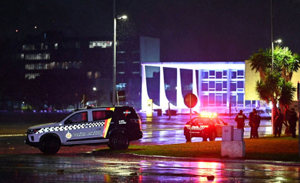 Policja przed Sądem Najwyższym w Brasilii