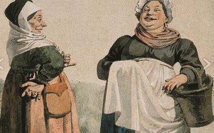 3. Johann Gottfried Schadow, (1764-1850), Dwie przekupki, 1838, akwarela, Muzeum Narodowe w Poznaniu