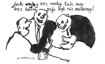 Komentarz rysunkowy. Jak ryby bez wody
