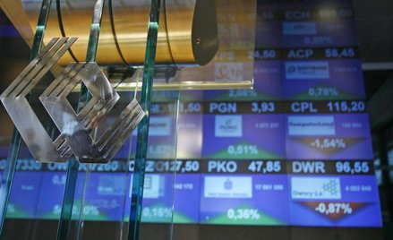 GPW zieloną wyspą na tle czerwonej Europy