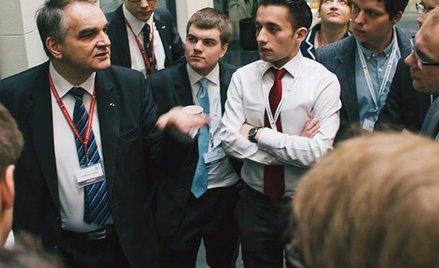 W kuluarach londyńskiej konferencji studenci mieli okazję porozmawiać m.in. z byłym wicepremierem Wa