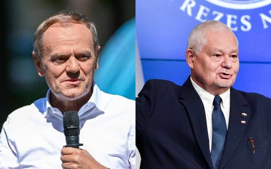 Donald Tusk i Adam Glapiński