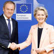Donald Tusk i Ursula von der Leyen
