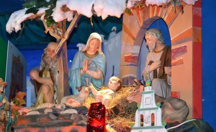 Fragment ruchomej szopki z Kościóła Przemienienia Pańskiego w Warszawie (Kapucyni)