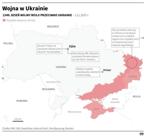 Tak wyglądała sytuacja na froncie w 1349 dniu wojny