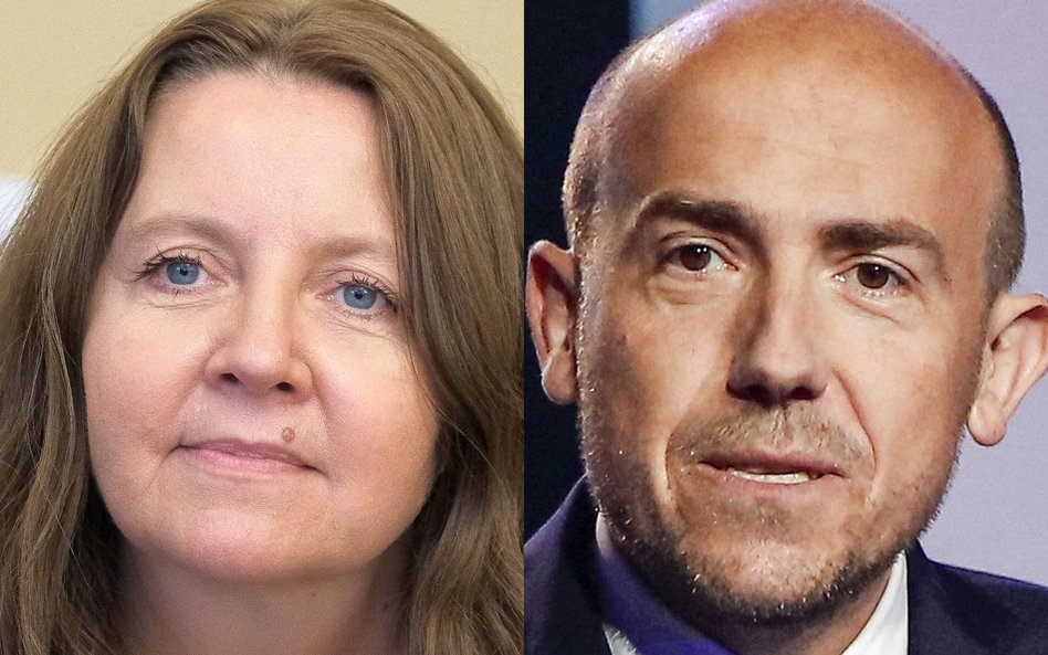 Joanna Lichocka (PiS) i Borys Budka (PO)