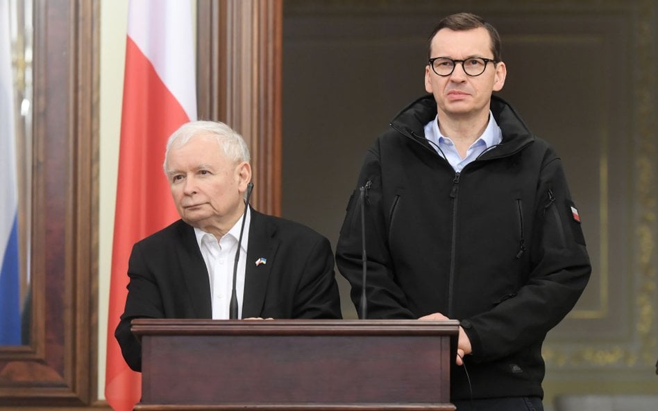 Jarosław Kaczyński i Mateusz Morawiecki