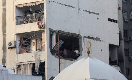 Skutki izraelskiego ataku na Bejrut