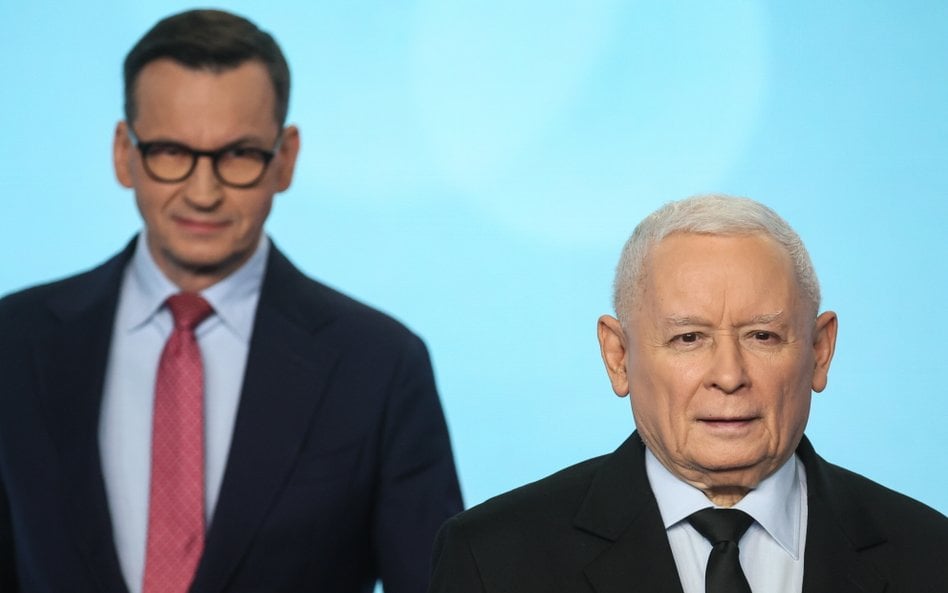 Prezes Prawa i Sprawiedliwości Jarosław Kaczyński i wiceprezes PiS, prezes Stowarzyszenia Rozwój Plu