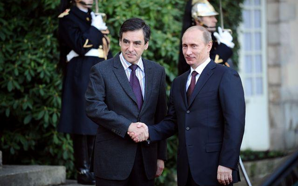 Francois Fillon i Władimir Putin