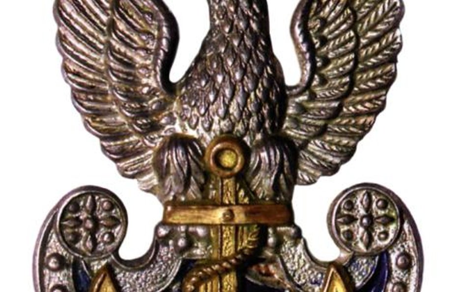 Orzełek z czapki chorążego Polskiej Marynarki Wojennej, zbiory Muzeum Wojska Polskiego w Warszawie