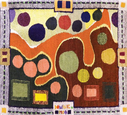 Rzadko oferowane są gobeliny Tadeusza Dominika.