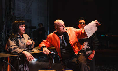 Pulverkopf w Nowym Teatrze,  w roli głównej Jacek Poniedziałek