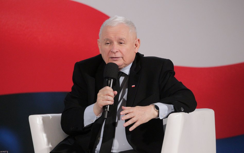 Prezes PiS Jarosław Kaczyński w Ostródzie