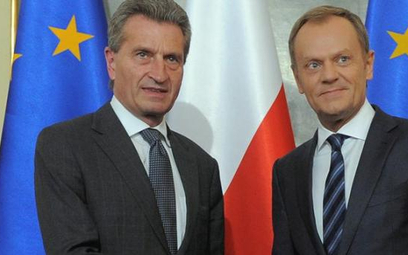 Gunther Oettinger, unijny komisarz do spraw energii jest przeciwny propozycjom premiera Donalda Tusk
