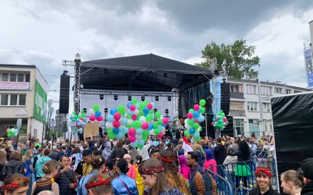 Scena przy Rondzie Waszyngtona