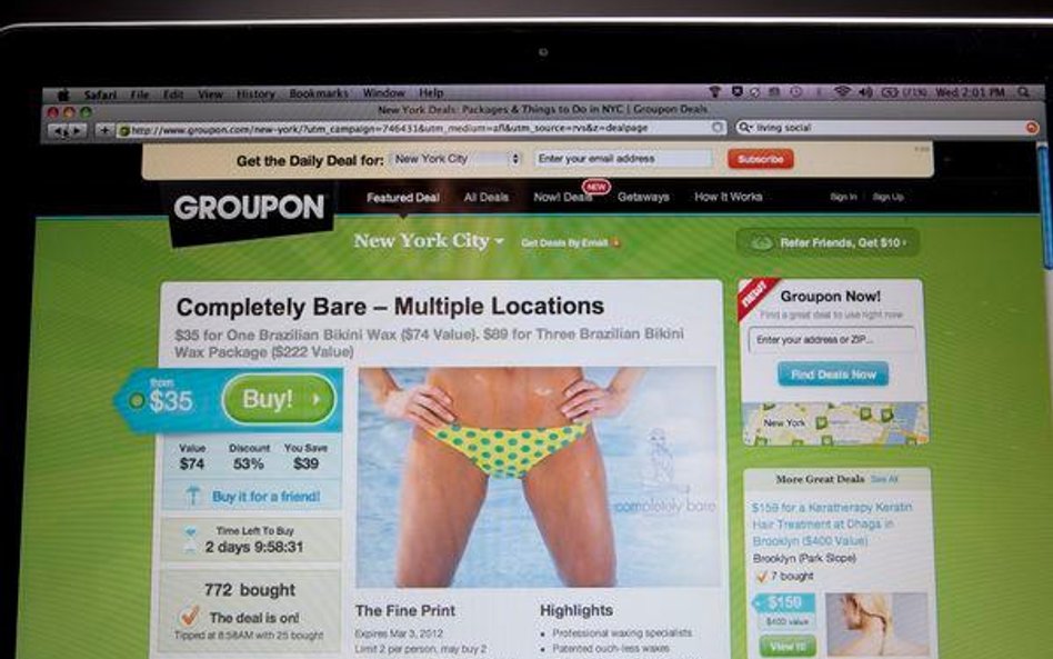 Groupon warty 11 mld dol.