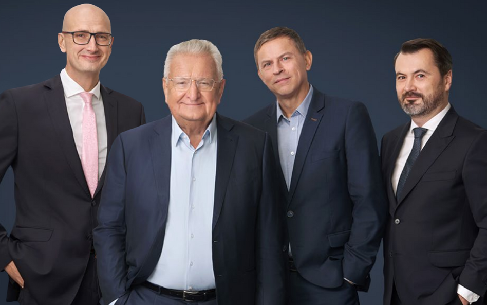 Na zdjęciu od lewej Michał Rakowski, Jacek Rutkowski, Robert Stobiński i Paweł Biel