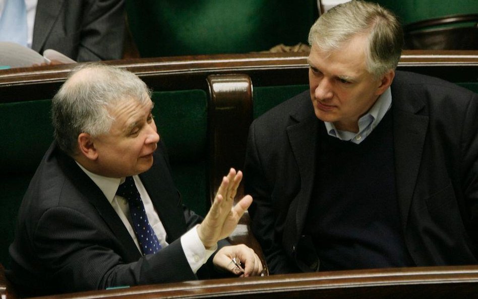 Jarosław Gowin i Jarosław Kaczyński