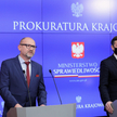 Minister sprawiedliwości, prokurator generalny Zbigniew Ziobro i prokurator Dariusz Barski podczas k