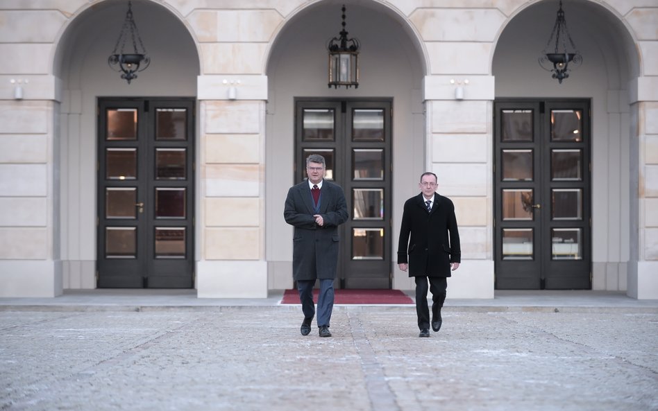 Były szef CBA i były minister spraw wewnętrznych Mariusz Kamiński oraz jego były zastępca Maciej Wąs