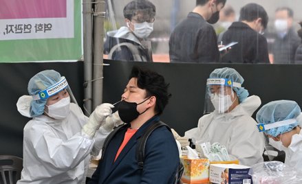 Test na COVID w Korei Południowej