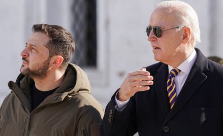 Wołodymyr Zełenski i Joe Biden