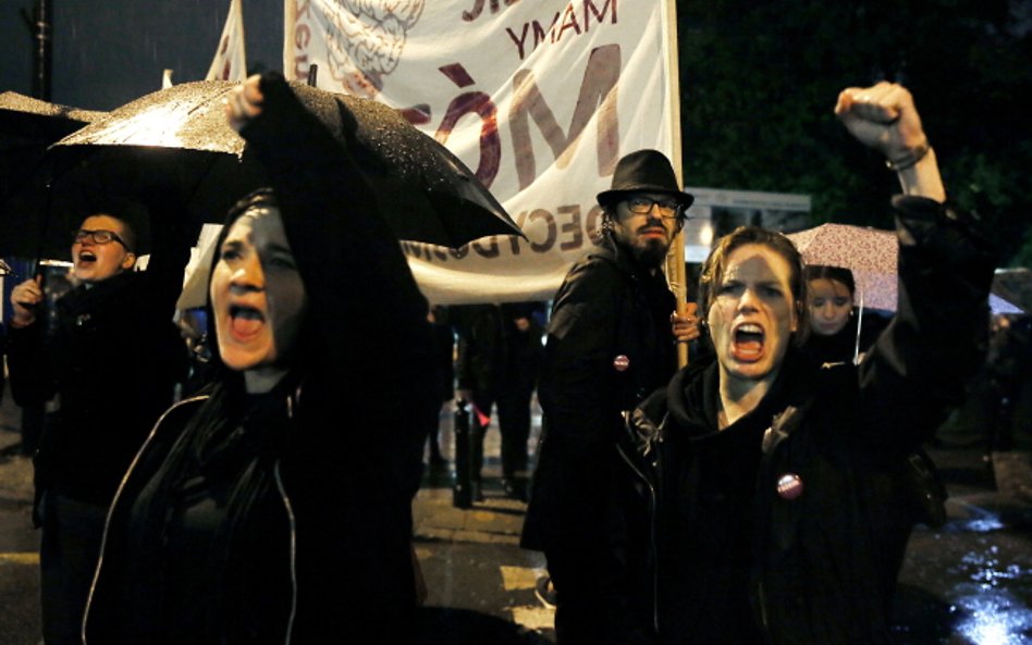 "Czarny protest" w Warszawie