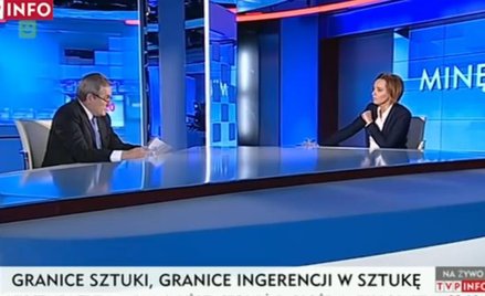 Fragment rozmowy TVP Info z udziałem Piotra Glińskiego i Karoliny Lewickiej