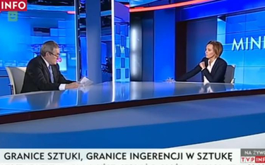 Fragment rozmowy TVP Info z udziałem Piotra Glińskiego i Karoliny Lewickiej