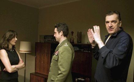 Maja Ostaszewska (Hanna Kuklińska), Marcin Dorociński (Ryszard Kukliński) i reżyser Władysław Pasiko