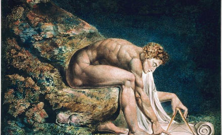 „Newton”, obraz angielskiego poety, malarza i grafika Williama Blake’a (1795 rok).