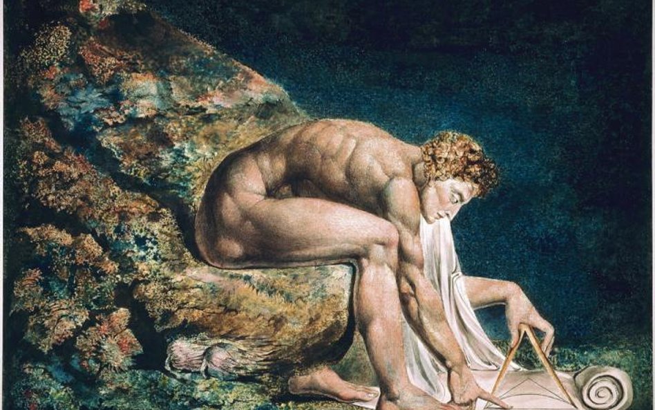 „Newton”, obraz angielskiego poety, malarza i grafika Williama Blake’a (1795 rok).